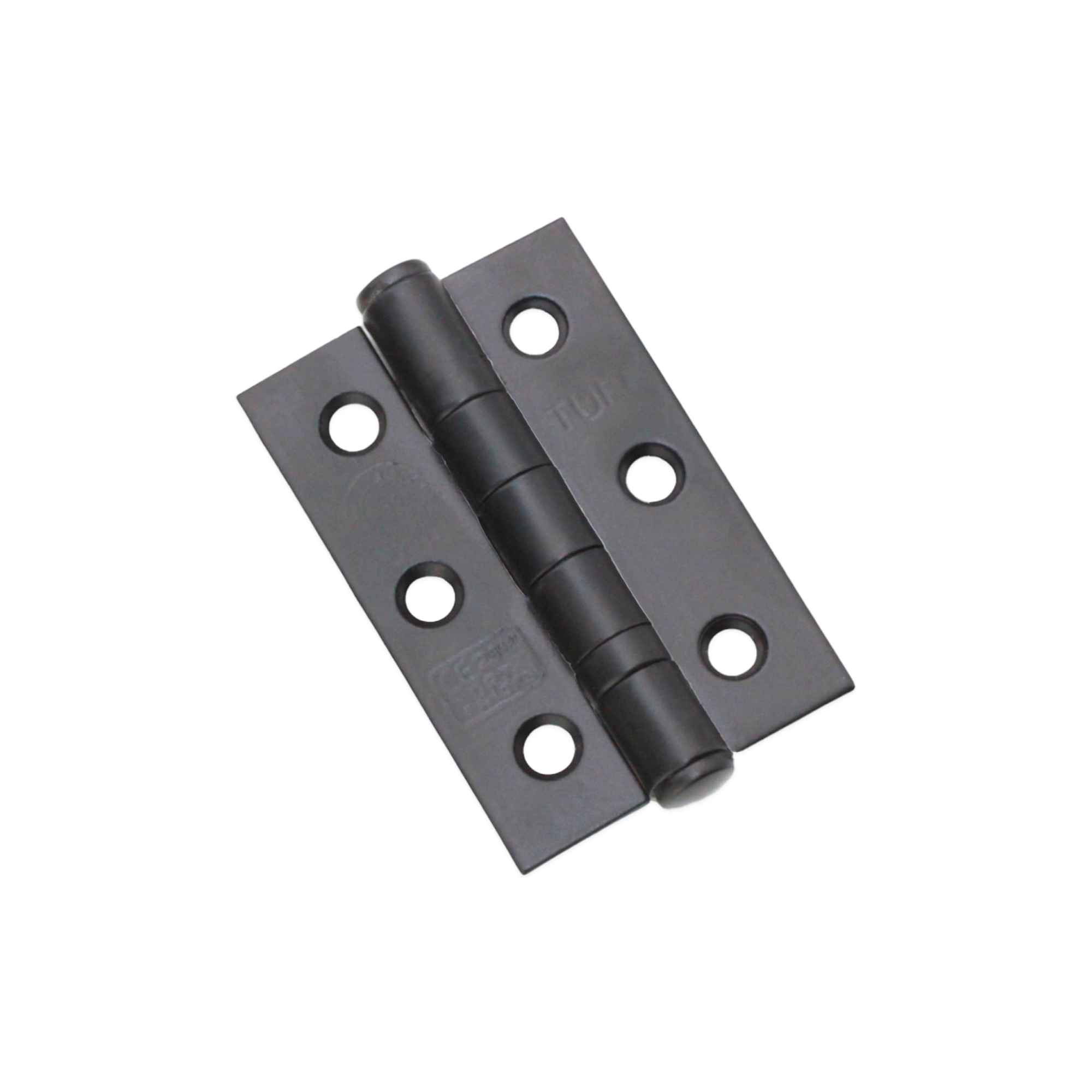 6911BLK_1.jpg CE7 Mild Steel BB Butt Hinge - Matt Black - Image 1