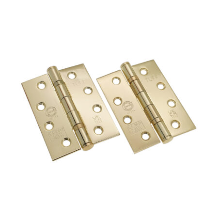 CE11 Mild Steel BB Butt Hinge - Electro Brass - Image 2