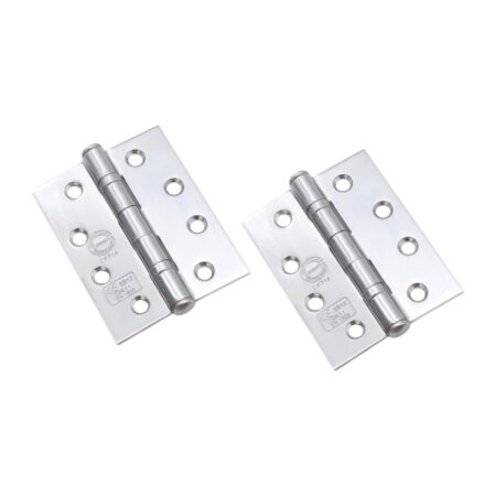 CE11 Mild Steel BB Butt Hinge - Polished Chrome - Image 2