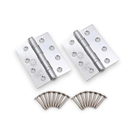 CE11 Mild Steel BB Butt Hinge - Polished Chrome - Image 4