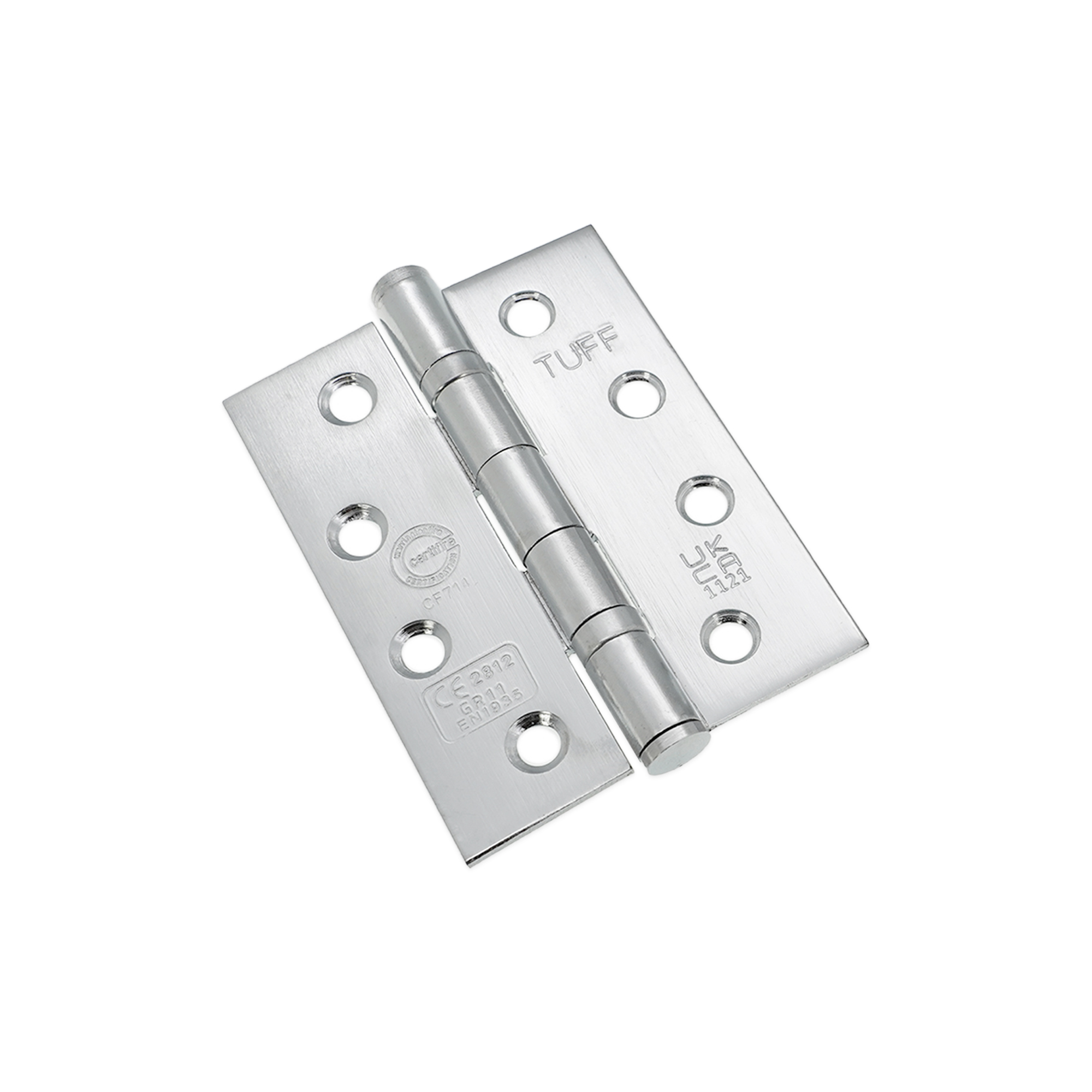 6921SC_1.jpg Spira Brass CE11 Mild Steel BB Butt Hinge - Satin Chrome - Image 1