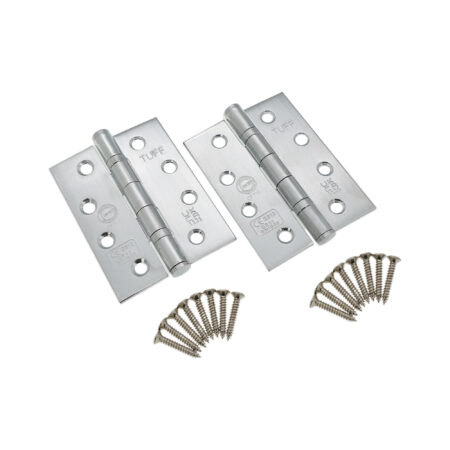 Spira Brass CE11 Mild Steel BB Butt Hinge - Satin Chrome - Image 4