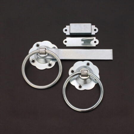 Ring Gate Latch - Plain Zinc - Image 2