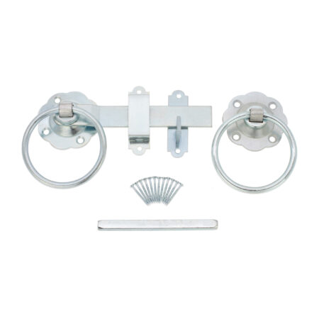 Ring Gate Latch - Plain Zinc - Image 4