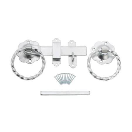 Ring Gate Latch - Twisted Zinc - Image 4