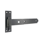 Hook and Band Hinge - Straight 10" - 250mm Black
