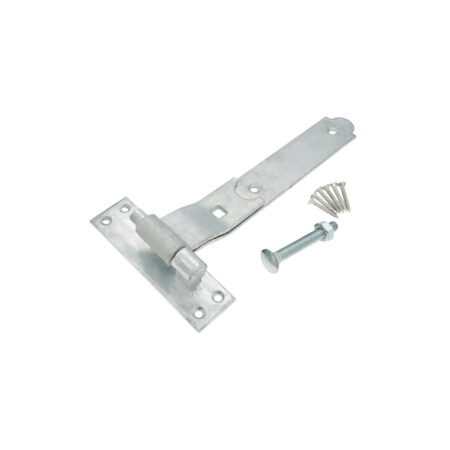 Hook and Band Hinge - Cranked 10" - 250mm Galvanised - Image 4