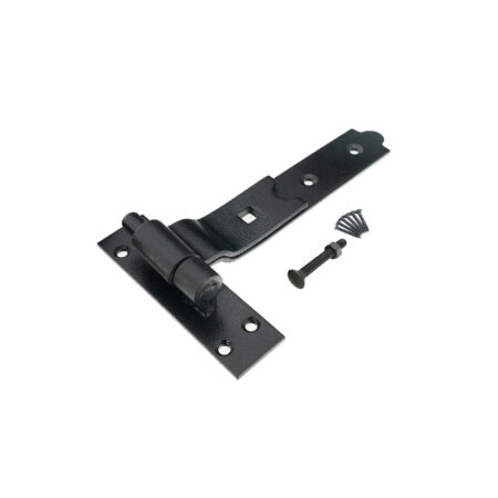 Hook and Band Hinge - Cranked 8" - 200mm Black - Image 4