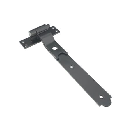 Hook and Band Hinge - Cranked 12" - 300mm Black - Image 2