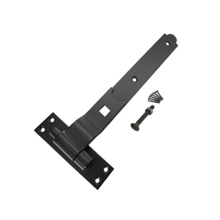 Hook and Band Hinge - Cranked 12" - 300mm Black - Image 4