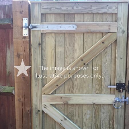 Hook and Band Hinge - Adjustable 12" - 300mm Galvanised - Image 3