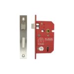 7835 5 Lever BS3621 Sash Lock - 76mm Satin Nickel