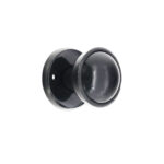 Plastic Rim / Mortice Knob Black