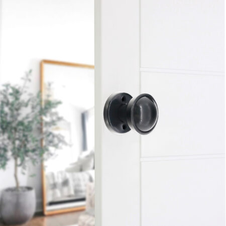 Plastic Rim / Mortice Knob Black - Image 3