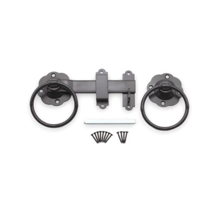 Ring Gate Latch - Plain Black - Image 4
