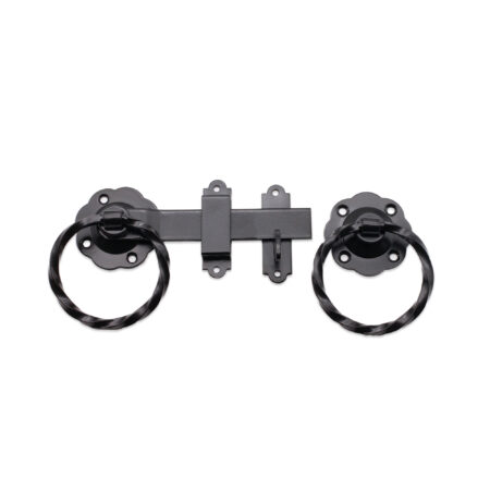 Ring Gate Latch - Twisted Black