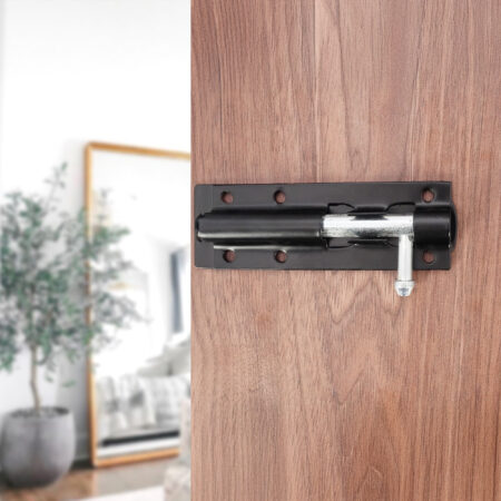 Iron Barrel Bolt - Straight 3" Black - Image 3