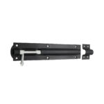 Iron Barrel Bolt - Straight 8" Black