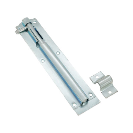 Iron Barrel Bolt - Straight 8" Zinc - Image 2