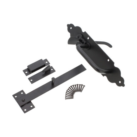 Iron Suffolk Latch - Gothic Black - Image 4