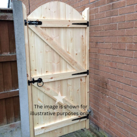 14" 350mm Twist Ring Gate Ironmongery Kit Black - Image 3