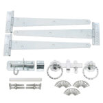 12" 300mm Twist Ring Gate Ironmongery Kit Zinc