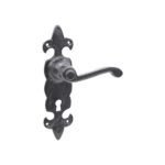 Fleur De Lys Lever Handle Matt Black