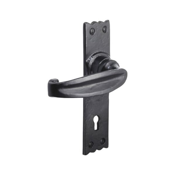 Spira Brass Stainless Steel Charlbury Lever Lock Handles Door Handle Set