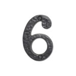 Spira Brass Door Numerals (Number 6)