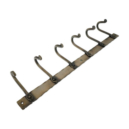Spira Brass Iron Coat Hook Plain 6 leg - Antique - Image 2