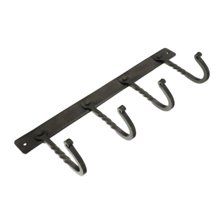 Spira Brass Iron Coat hook Twisted 4 leg - Pewter - Image 2