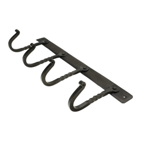 Spira Brass Iron Coat hook Twisted 4 leg - Pewter - Image 3