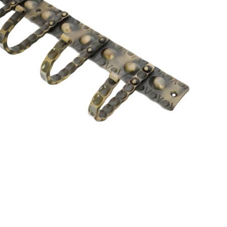 Spira Brass Iron Coat Hook Dotted 6 leg - Antique - Image 3