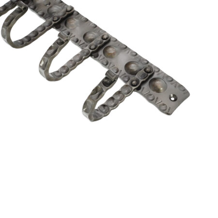 Spira Brass Iron Coat Hook Dotted 6 leg - Pewter - Image 3