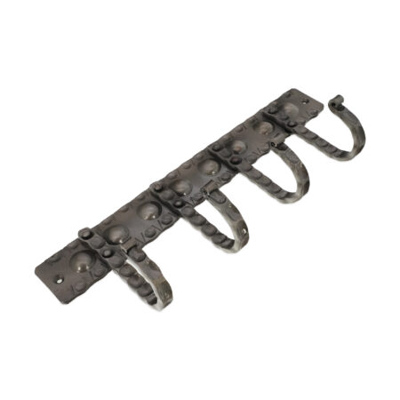 Spira Brass Iron Coat Hook Dotted 4 leg - Pewter - Image 2