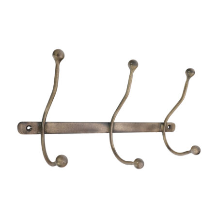 Spira Brass Rama Iron Hook 3 Leg Antique