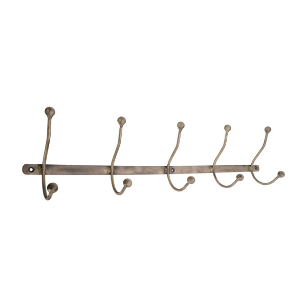 Spira Brass Rama Iron Hook 5 Leg Antique
