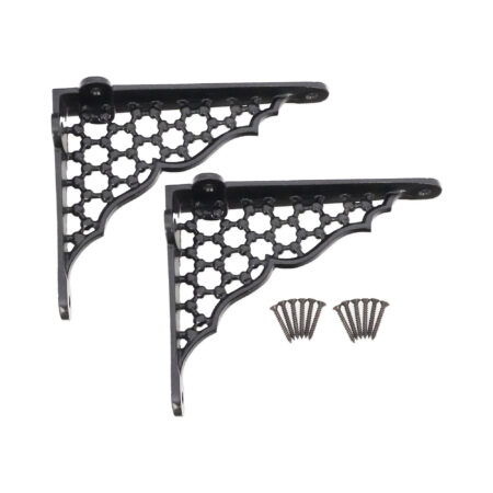 Spira Brass Honeycomb Shelf Bracket Black (Sold in Pairs) - Image 4