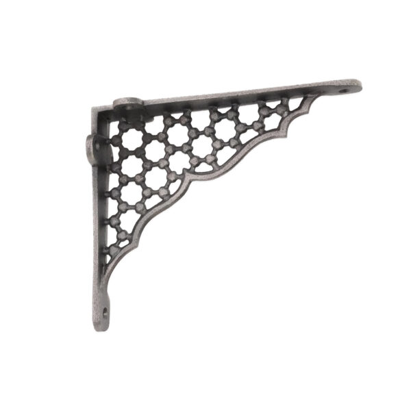 Spira Brass Honeycomb Shelf Bracket Pewter (Sold in Pairs)