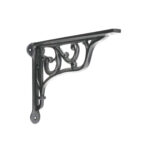 Spira Brass Edwardian Scroll Shelf Bracket Black (Sold in Pairs)