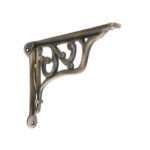 Spira Brass Edwardian Scroll Shelf Bracket Matt Antique (Sold in Pairs)