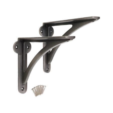 Spira Brass Victorian Ironbridge Shelf Bracket Pewter (Sold in Pairs) - Image 4