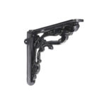 Spira Brass Apple Shelf Bracket Black (Sold in Pairs)