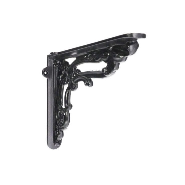Spira Brass Apple Shelf Bracket Black (Sold in Pairs)