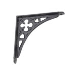 Spira Brass Victorian Gothic Shelf Bracket Black (Sold in Pairs)