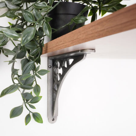 Spira Brass Victorian Gothic Shelf Bracket Pewter (Sold in Pairs) - Image 3