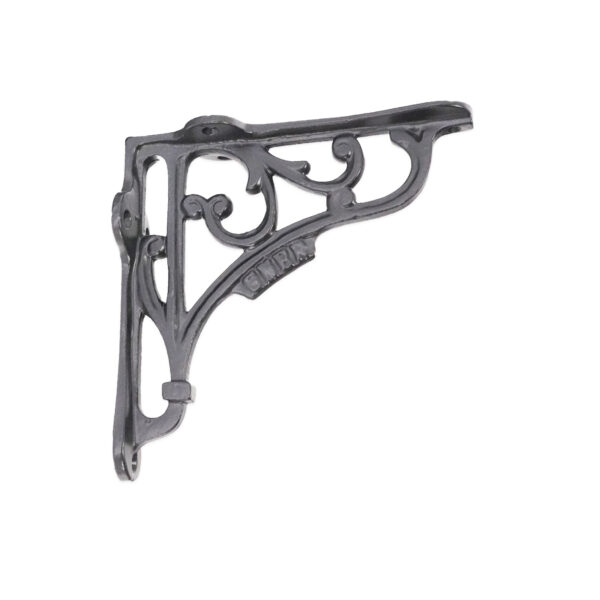 Spira Brass GNER Shelf Bracket Black 125x125mm (Sold in Pairs)