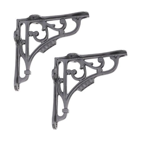 Spira Brass GNER Shelf Bracket Black 125x125mm (Sold in Pairs) - Image 2