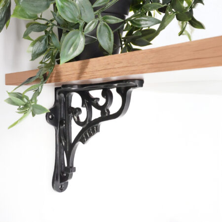 Spira Brass GNER Shelf Bracket Black 125x125mm (Sold in Pairs) - Image 3