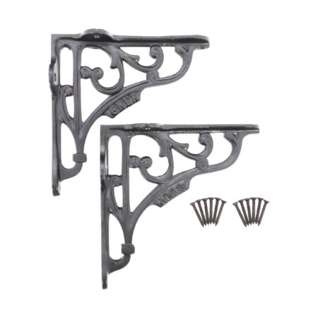 Spira Brass GNER Shelf Bracket Black 125x125mm (Sold in Pairs) - Image 4